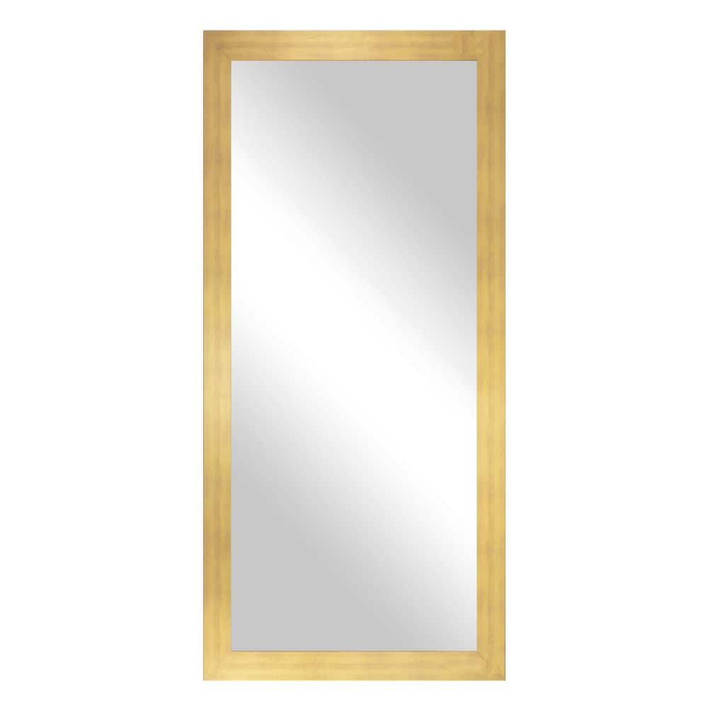 Modern Rustic (40 in. W x 33 in. H) Matte Gold MDF Wide Rectangle Mirror price history on PriceWatchPro