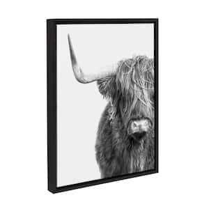 "Black and White Farm Animal" by Amy Peterson, 1-Piece Framed Canvas Animals Art Print, 18 in. x 24 in.