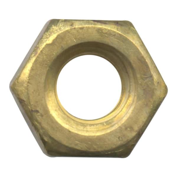 Everbilt #6-32 Brass Machine Screw Nut (8-Pieces)