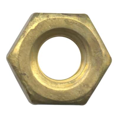 #6-32 Brass Machine Screw Nut (8-Pack)