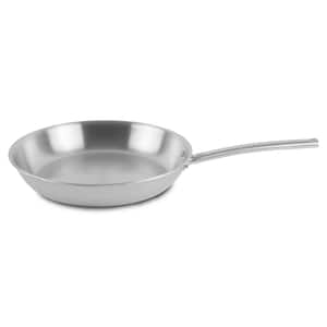 13 in. Silver Stainless Steel Frying Pan