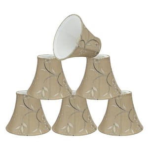 6 in. x 5 in. Light Gold Bell Lamp Shade (6-Pack)