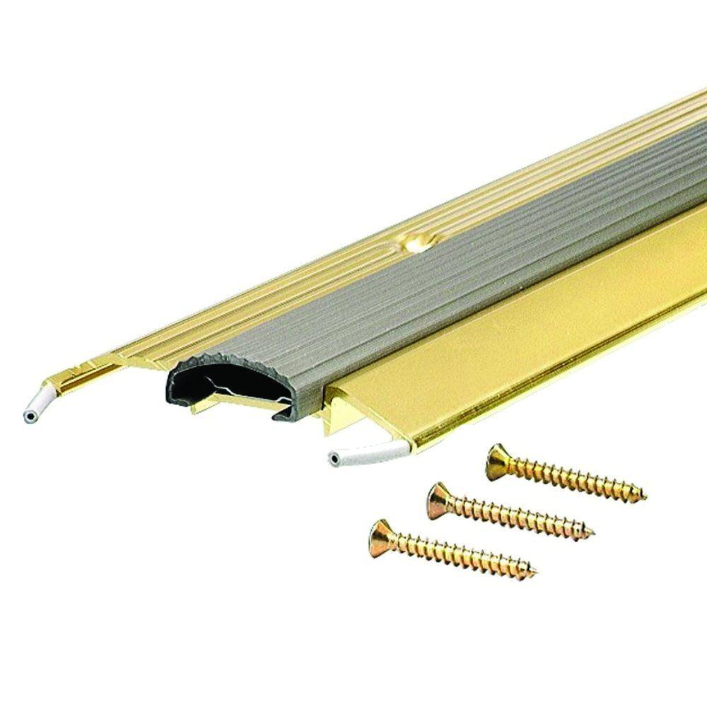 M-D Building Products Deluxe Low 3-3/4 in. x 44-1/2 in. Brite Gold ...