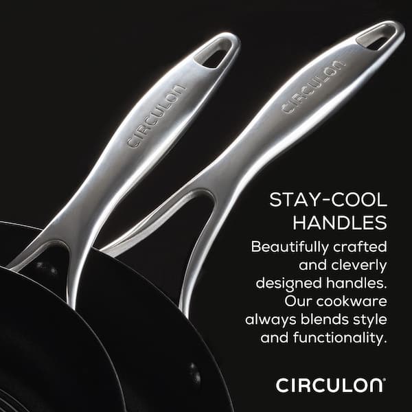 Circulon 2-pc Stainless Steel Nonstick Frying Pan Set