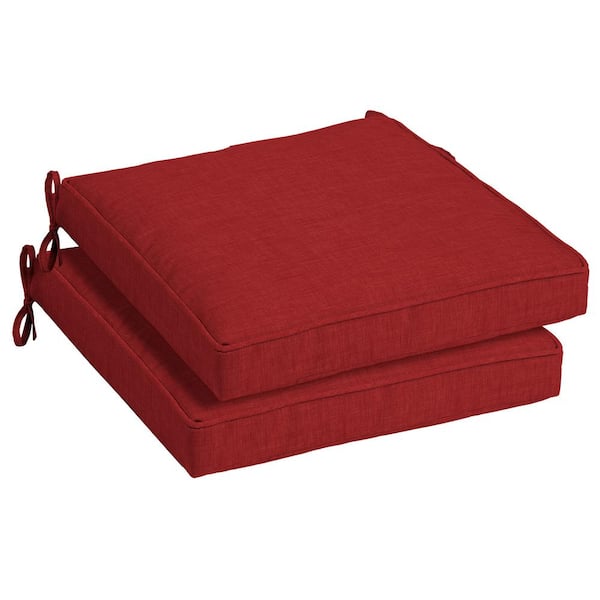 Arden Selections 21 x 21 Ruby Leala Texture Outdoor Seat Cushion (2-Pack)