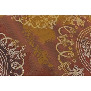 Outdoor Trio Rust Red 8' 0 x 8' 0 Round Rug