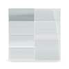 Bodesi Heron Gray Glass Tile for Kitchen Backsplash and Showers - 3 in ...