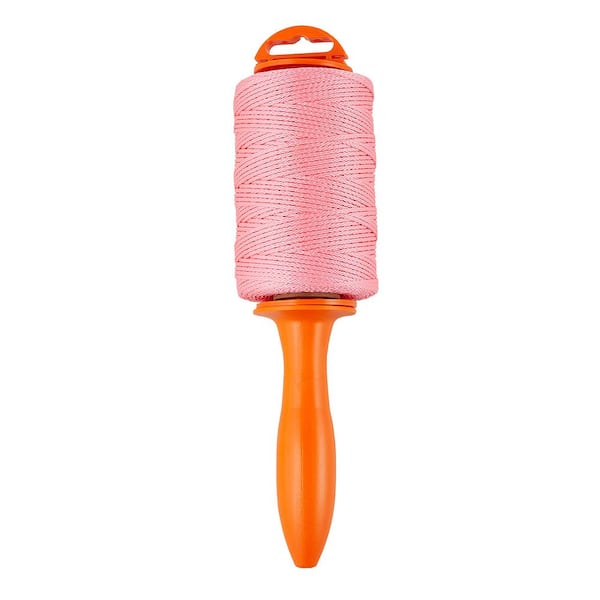 Everbilt 1/16 in. x 500 ft. Nylon Pink Mason Twine with Reel
