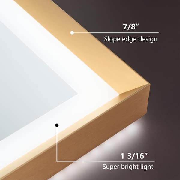WELLFOR LUKY 28 in. W x 36 in. H Rectangular Single Aluminum WELLFOR LUKY 28 in. W x 36 in. H Rectangular Single Aluminum