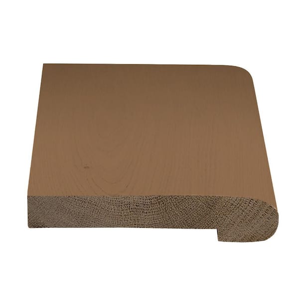 ASPEN FLOORING Batesville .75 in. Thick x 3 in. Width x 77 in. Length Flush Stair Nosing European White Oak Hardwood Trim