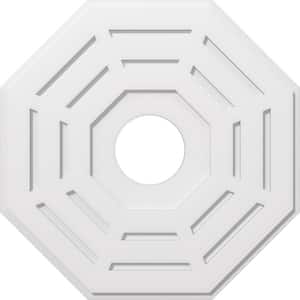 1 in. P X 12 in. C X 30 in. OD X 7 in. ID Westin Architectural Grade PVC Contemporary Ceiling Medallion