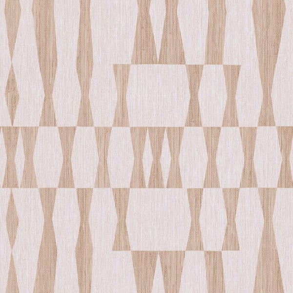 Grasscloth Geo Jute Vinyl Peel and Stick Wallpaper Sample