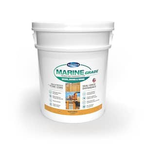 MARINE GRADE 5 gal. Natural Premium Semi-Transparent Penetrating Water-Based Exterior Wood Stain