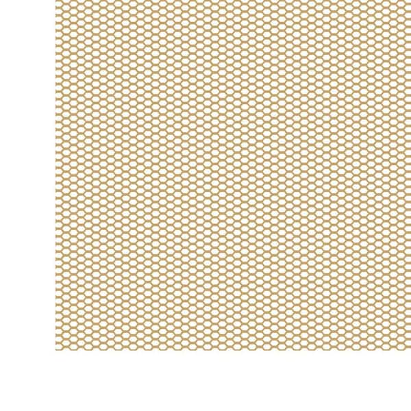 36 in. x 48 in. Expandable Aluminum Sheet in Brass