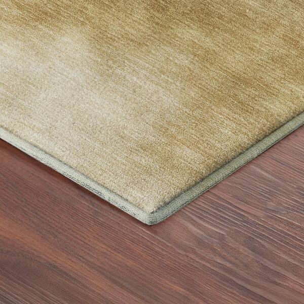 Mayfield Premium Machine Washable Abstract AMF2419 Honey 10 ft. x 14 ft. Area Rug
