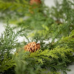 6 ft. Green Arborvitae Unlit Artificial Christmas Garland