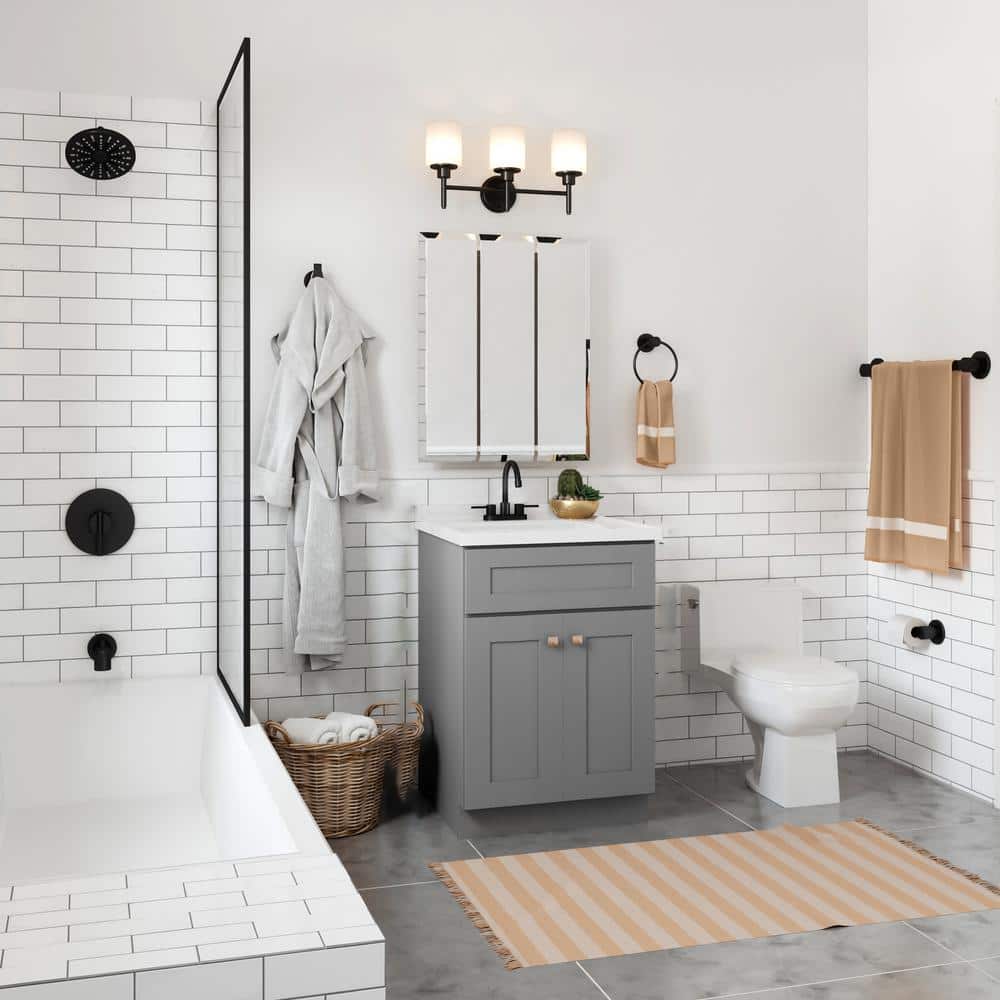 25-Inch Solid White Cultured Marble Vanity Top with Backsplash