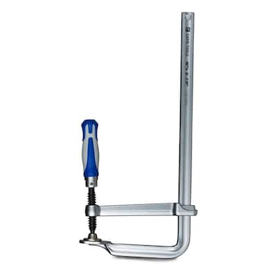 16 in. All Steel Bar Clamp with Foldable Ergonomic Handle and 6-7/8 in. Throat Depth