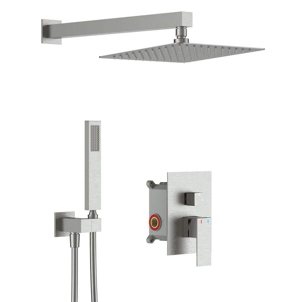 Dual Handle 2-Spray Shower Faucet 1.8 GPM with Pressure Balance,Anti Scald in Brushed Nickel price history on PriceWatchPro