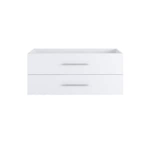 Napa 48 in. W x 22 in. D x 21 in. H Single Sink Bath Vanity Cabinet without Top in Glossy White, Wall Mounted