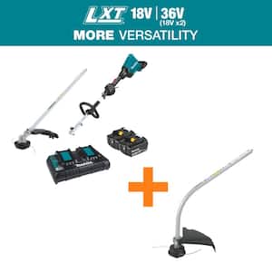 LXT 18V X2 (36V) Brushless Couple Shaft Power Head Kit with Trimmer Attachment Curved String Trimmer Attachment