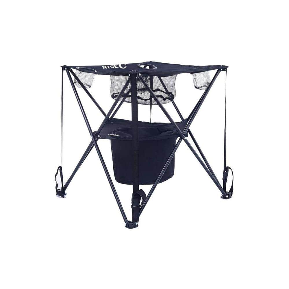 Camping Table with Cooler, Tailgating Table, Collapsible Table