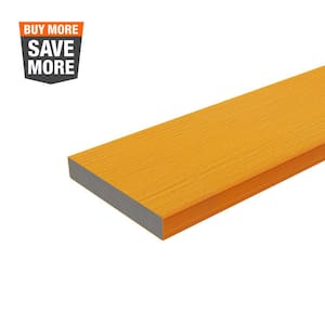 1 in. x 6 in. x 8 ft. Floridian Orange Solid Composite Decking Board, UltraShield Natural Cortes