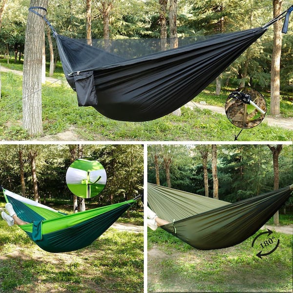 Misopily Portable Camping Hammock with Mosquito Net Lightweight