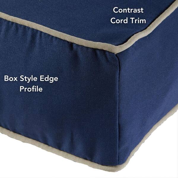 Happy Hounds Casey Large Rectangle Indoor/Outdoor Navy Dog Bed