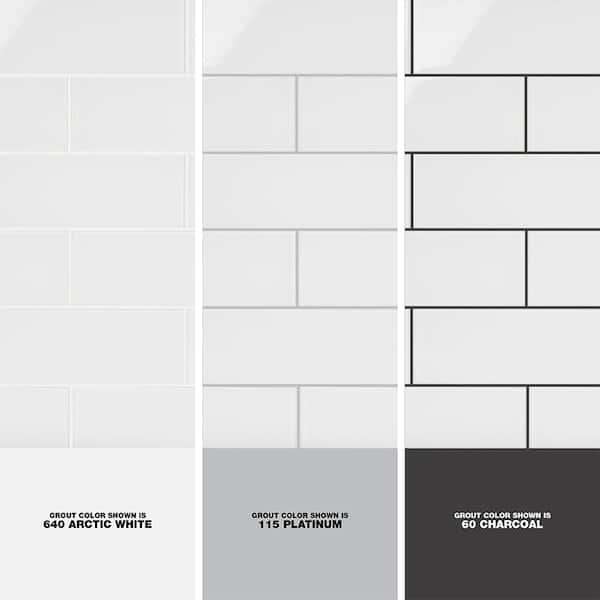 Ivy Hill Tile Contempo Bright White 4 in. x 12 in. x 8 mm Polished Glass Subway Floor and Wall Tile (15 pieces 5 sq.ft/Box) Ivy Hill Tile Contempo Bright White 4 in. x 12 in. x 8 mm Polished Glass Subway Floor and Wall Tile (15 pieces 5 sq.ft/Box)