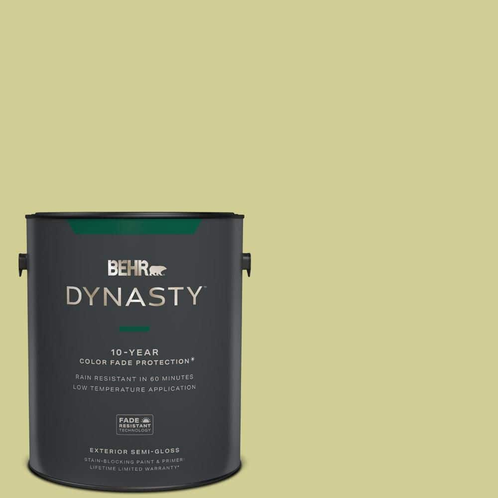 BEHR DYNASTY 1 gal. #M340-4 Wasabi Semi-Gloss Enamel Exterior Stain ...