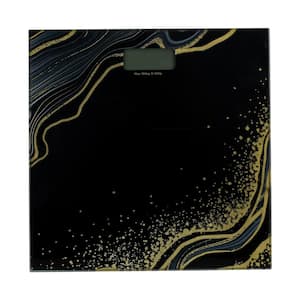 Digital Glass Scale in Gold and Black