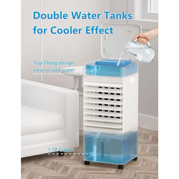 Gymax 8,000 BTU Portable Air Conditioner Cools 100 with