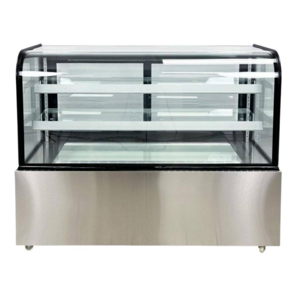 60  in. 17.7 cu. ft. Commercial Bakery Display Case Sliding 2-Door Glass Front Refrigerator in Stainless Steel price history on PriceWatchPro