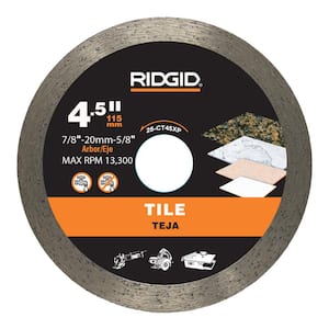 4.5 in. Tile Continuous Rim Diamond Saw Blade