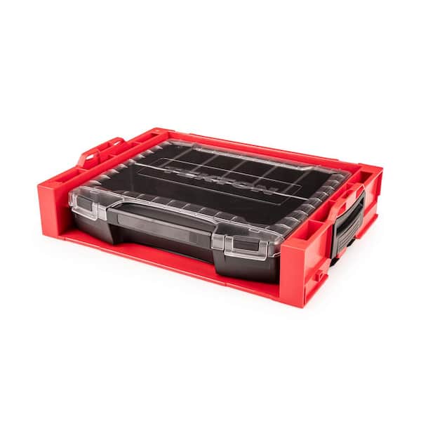 TEKTON Lidded Drawer (i-BOXX) with 7-Cavity Parts Tray and Stacking Drawer Rack