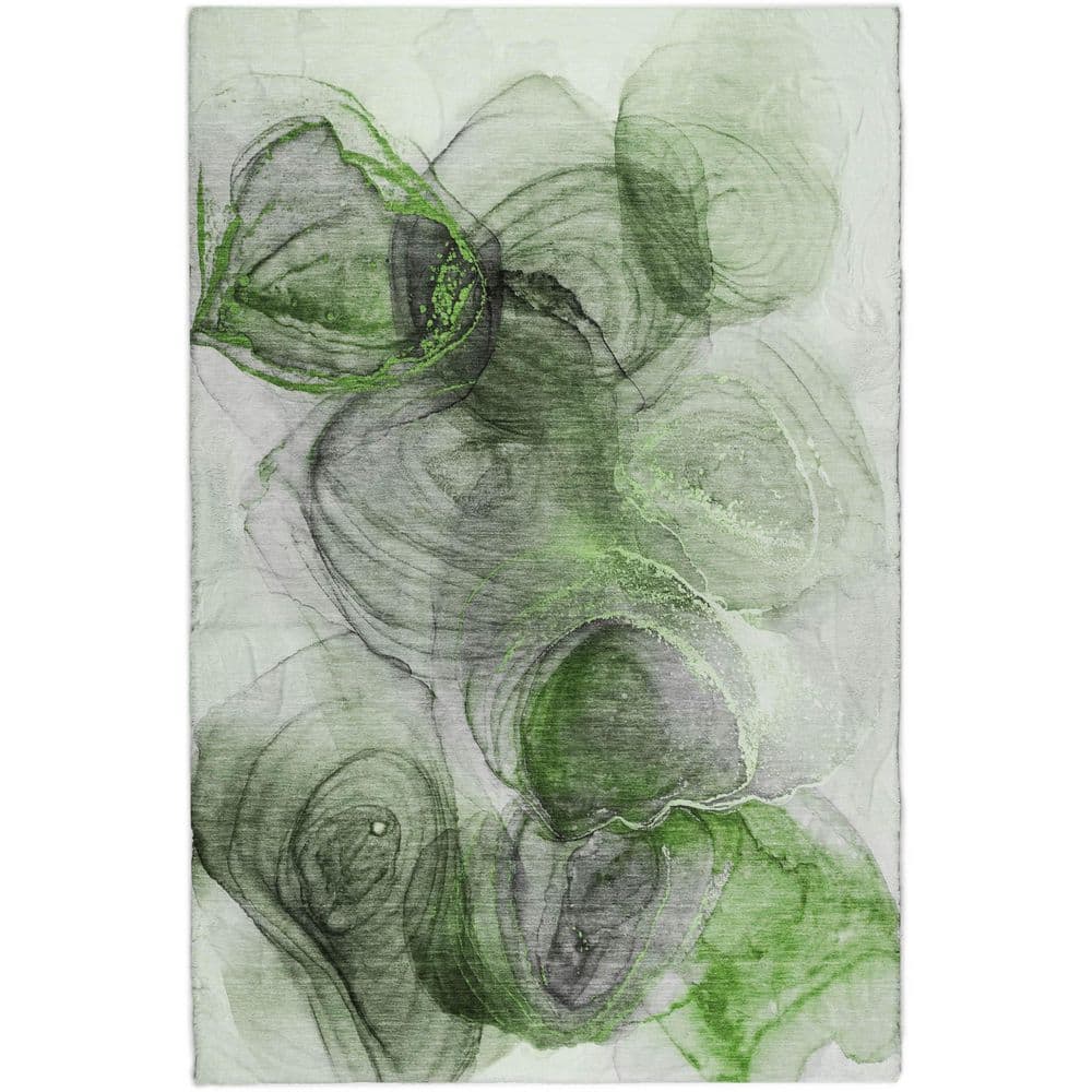 Dream Shag Premium Machine Washable Abstract ADS513 Olive 10 ft. x 14 ft. Area Rug price history on PriceWatchPro
