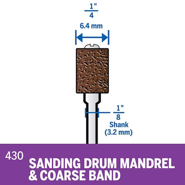 Dremel 1/2 in. Rotary Tool 240-Grit Sanding Band for Hard Woods