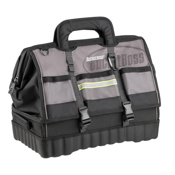 BUCKET BOSS 18 in. High Visibility Pro Drop-Bottom Heavy Duty Tool
