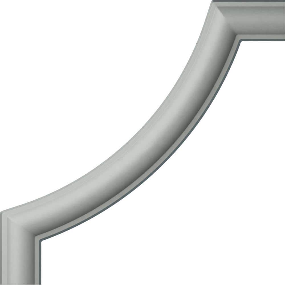6" x 6" White Urethane Traditional Crown Moulding Corner