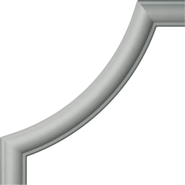 Ekena Millwork 6 in. x 3/8 in. x 6 in. Urethane Traditional Panel Moulding Corner (Matches Moulding PML00X00TR)