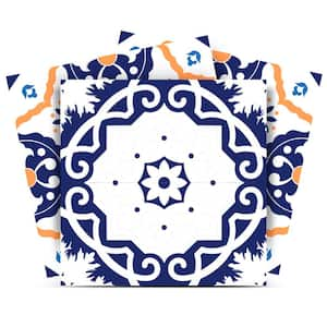 White, Blue, Orange SB41 5 in. x 5 in. Vinyl Peel and Stick Tile (24 Tiles, 4.17 sq. ft./Pack)