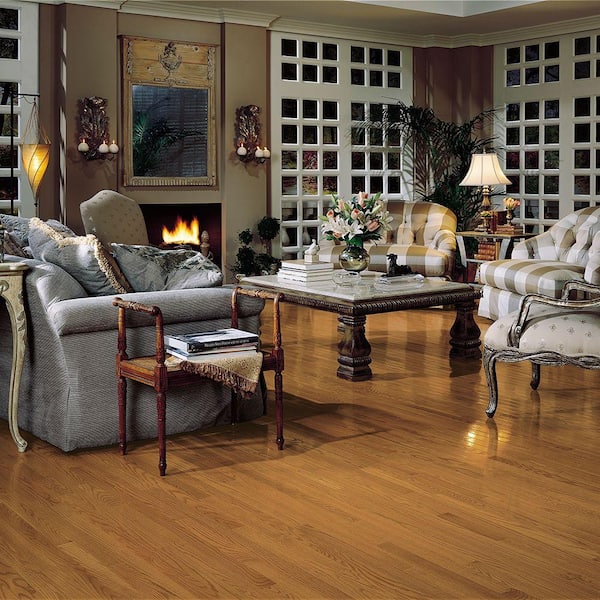 Natural Reflections Desert Natural Oak 5/16 in. T x 2-1/4 in. W Smooth Solid Hardwood Flooring (40 sq.ft./ctn)
