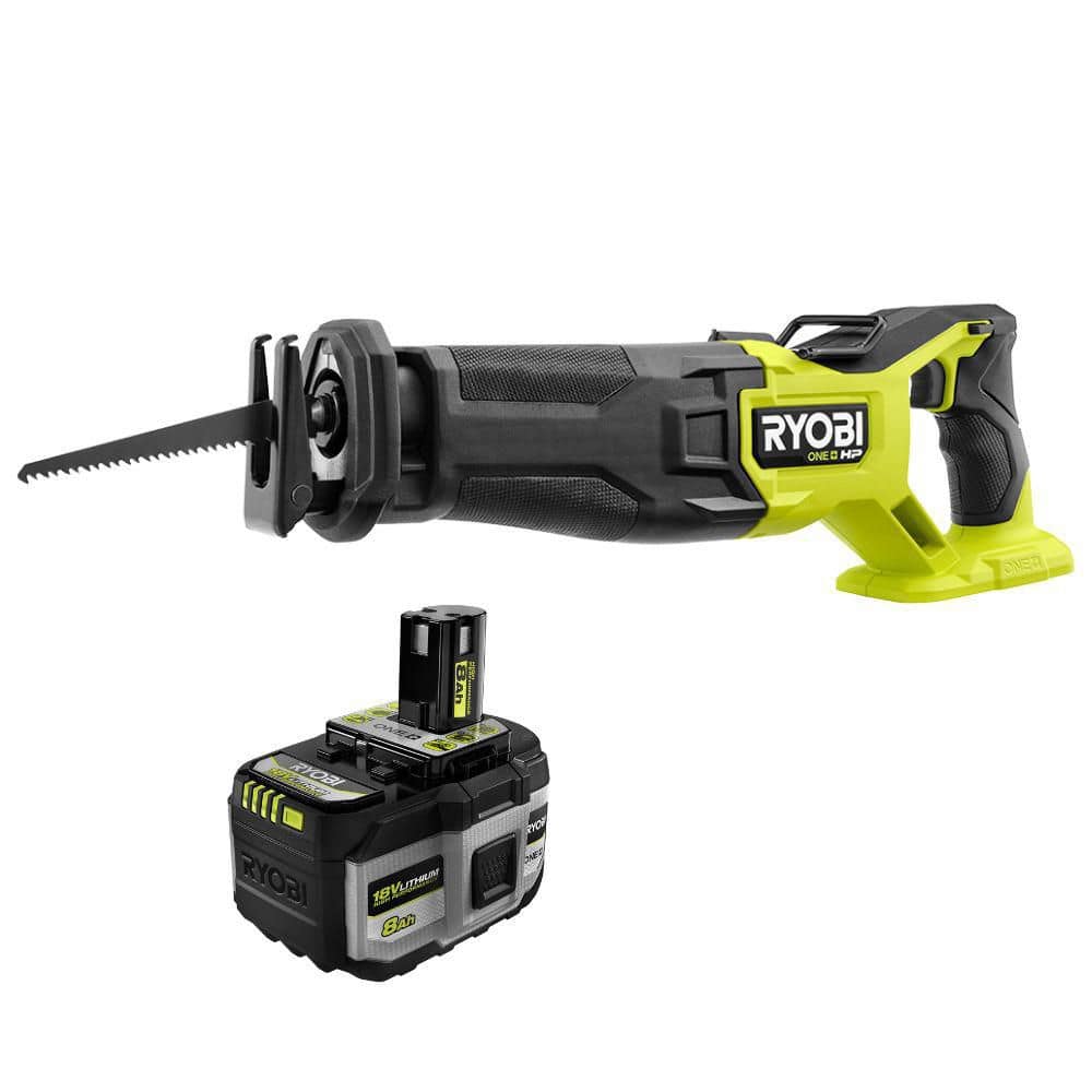 ONE+ 18V 8.0 Ah HIGH PERFORMANCE Battery w/ ONE+ HP 18V Brushless Reciprocating Saw (Tool Only) price history on PriceWatchPro