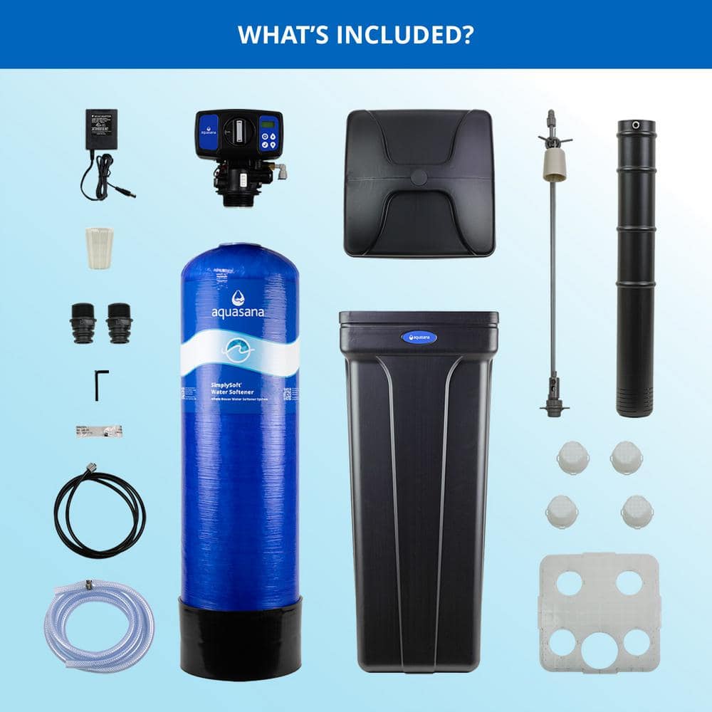 SimplySoft 40,000 Grain Blue and Black Water Softener System