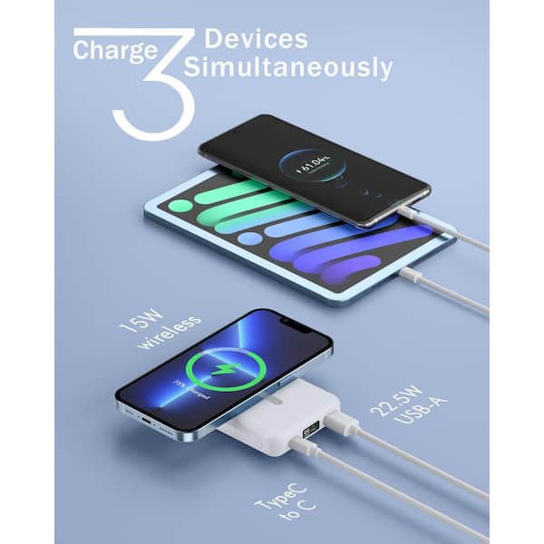 30000mAh Portable Power Bank 22.5W Fast Charge LCD Display Auxiliary  Battery Large Capacity Powerbank for iPhone 13 Xiaomi 12