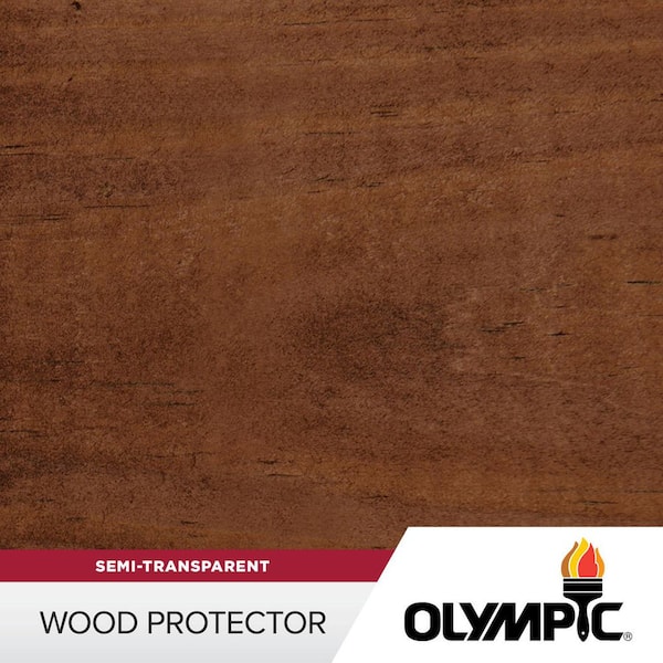 Wood Protector 1 gal. ST-2011 Dark Mahogany Exterior Semi-Transparent Stain Plus Sealer in One