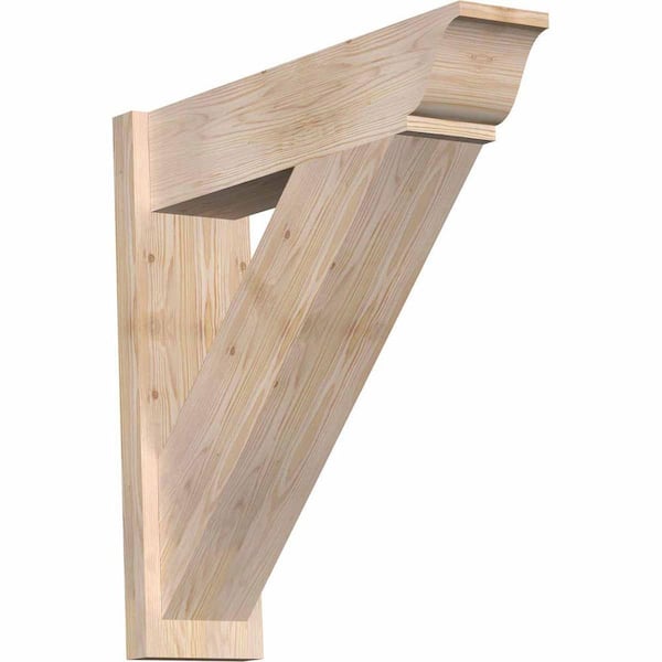 Ekena Millwork 8 in. x 30 in. x 30 in. Traditional Smooth Douglas Fir Outlooker