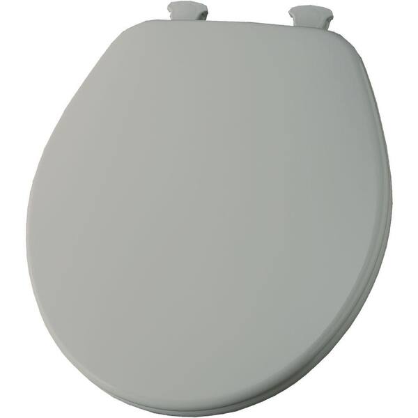 Church Round Closed Front Toilet Seat in Tender Gray-DISCONTINUED