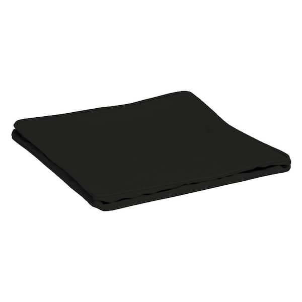 ARDEN SELECTIONS ProFoam 24 in. x 24 in. Outdoor Deep Seat Bottom Cover, Onyx Black